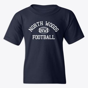 North Woods High School Classic Football Youth T-shirt