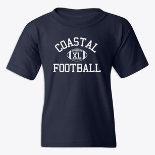 Coastal Christian Homeschool Classic Football Youth T-shirt