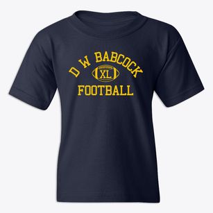 D W Babcock School Classic Football Youth T-shirt
