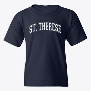 St Therese, The Little Flower Parish Varsity Arch Youth T-shirt