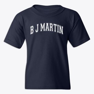 B J Martin Accelerated Learning Academy Varsity Arch Youth T-shirt