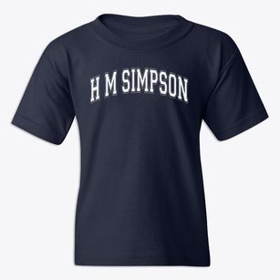 H M Simpson Academy Varsity Arch Youth T-shirt