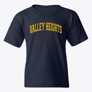Valley Heights Elementary School Varsity Arch Youth T-shirt