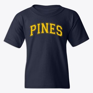 Pines Montessori School Varsity Arch Youth T-shirt