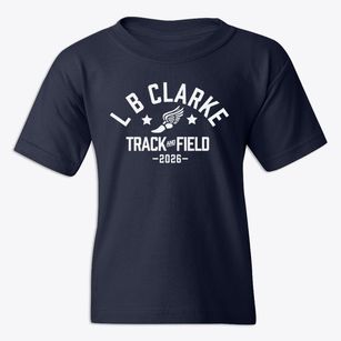 L B Clarke Middle School Track and Field Youth T-shirt