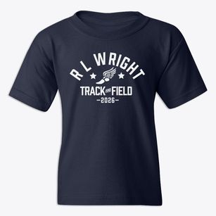 R L Wright Elementary School Track and Field Youth T-shirt