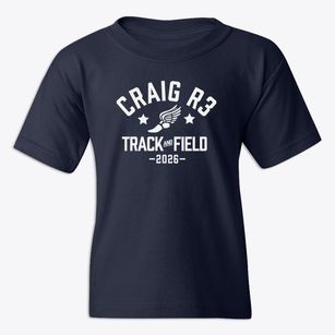Craig R3 Elementary High School Track and Field Youth T-shirt