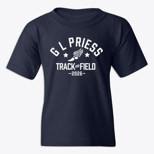 G L Priess Elementary School Track and Field Youth T-shirt
