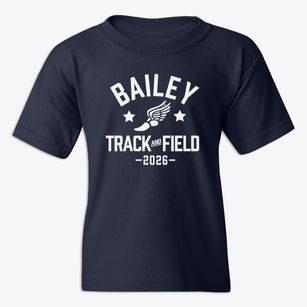 Bailey Middle School Track and Field Youth T-shirt