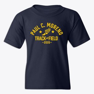 Paul C. Moreno Elementary Track and Field Youth T-shirt