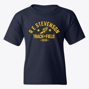 R E Stevenson Elementary School Track and Field Youth T-shirt