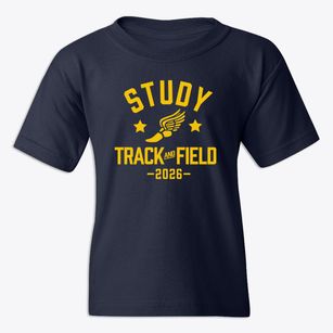 Study Middle School Track and Field Youth T-shirt