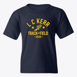 L C Kerr Elementary School Track and Field Youth T-shirt