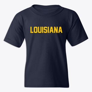  Louisiana Block Letter Youth T-shirt