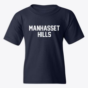 Manhasset Hills New York Classic Block Youth T-shirt