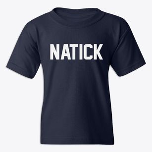 Natick Massachusetts Classic Block Youth T-shirt