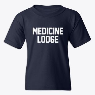 Medicine Lodge Kansas Classic Block Youth T-shirt