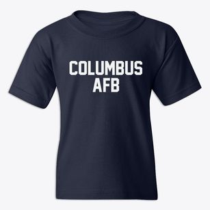 Columbus Afb Mississippi Classic Block Youth T-shirt