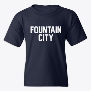 Fountain City Wisconsin Classic Block Youth T-shirt