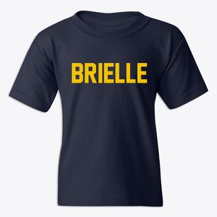 Brielle New Jersey Classic Block Youth T-shirt