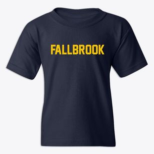 Fallbrook California Classic Block Youth T-shirt
