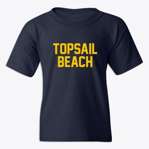 Topsail Beach North Carolina Classic Block Youth T-shirt