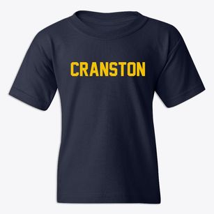 Cranston Rhode Island Classic Block Youth T-shirt
