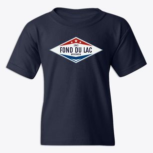 Fond Du Lac Wisconsin Diamond Star Youth T-shirt