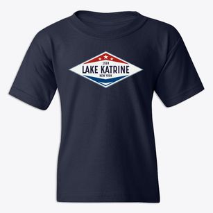 Lake Katrine New York Diamond Star Youth T-shirt