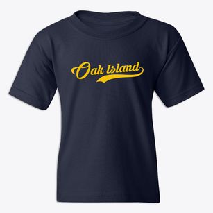 Oak Island Texas Vintage Team Youth T-shirt