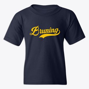 Bruning Nebraska Vintage Team Youth T-shirt