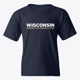  Wisconsin White and Gold Youth T-shirt