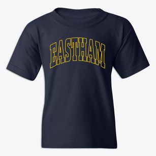 Eastham Massachusetts Trendy Block Youth T-shirt