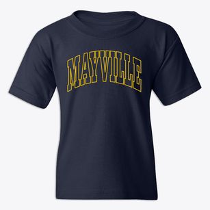 Mayville New York Trendy Block Youth T-shirt