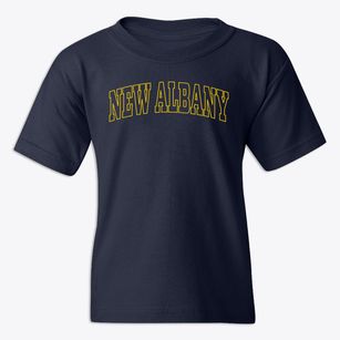 New Albany Mississippi Trendy Block Youth T-shirt
