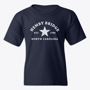 Hemby Bridge North Carolina Star Youth T-shirt