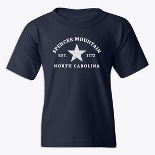 Spencer Mountain North Carolina Star Youth T-shirt
