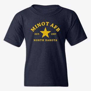 Minot Afb North Dakota Star Youth T-shirt