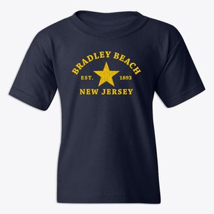 Bradley Beach New Jersey Star Youth T-shirt
