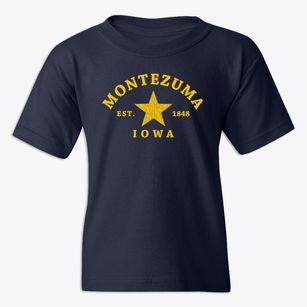Montezuma Iowa Star Youth T-shirt