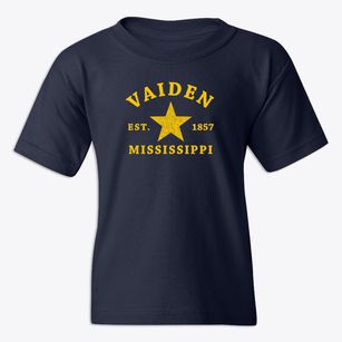 Vaiden Mississippi Star Youth T-shirt