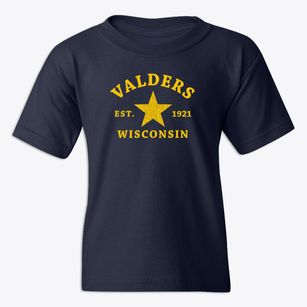 Valders Wisconsin Star Youth T-shirt