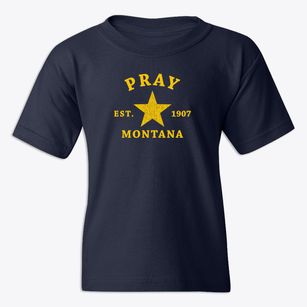 Pray Montana Star Youth T-shirt