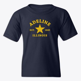 Adeline Illinois Star Youth T-shirt