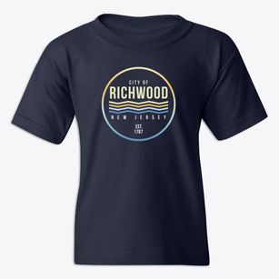 Richwood New Jersey Color Fade Youth T-shirt