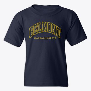 Belmont Massachusetts Inline Youth T-shirt