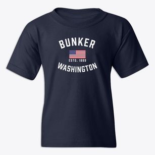 Bunker Washington Patriot Youth T-shirt
