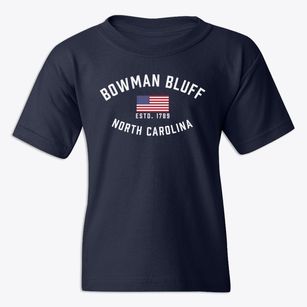 Bowman Bluff North Carolina Patriot Youth T-shirt