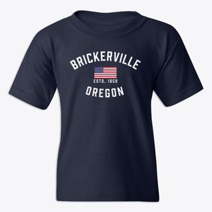 Brickerville Oregon Patriot Youth T-shirt