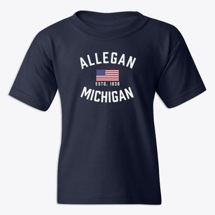 Allegan Michigan Patriot Youth T-shirt